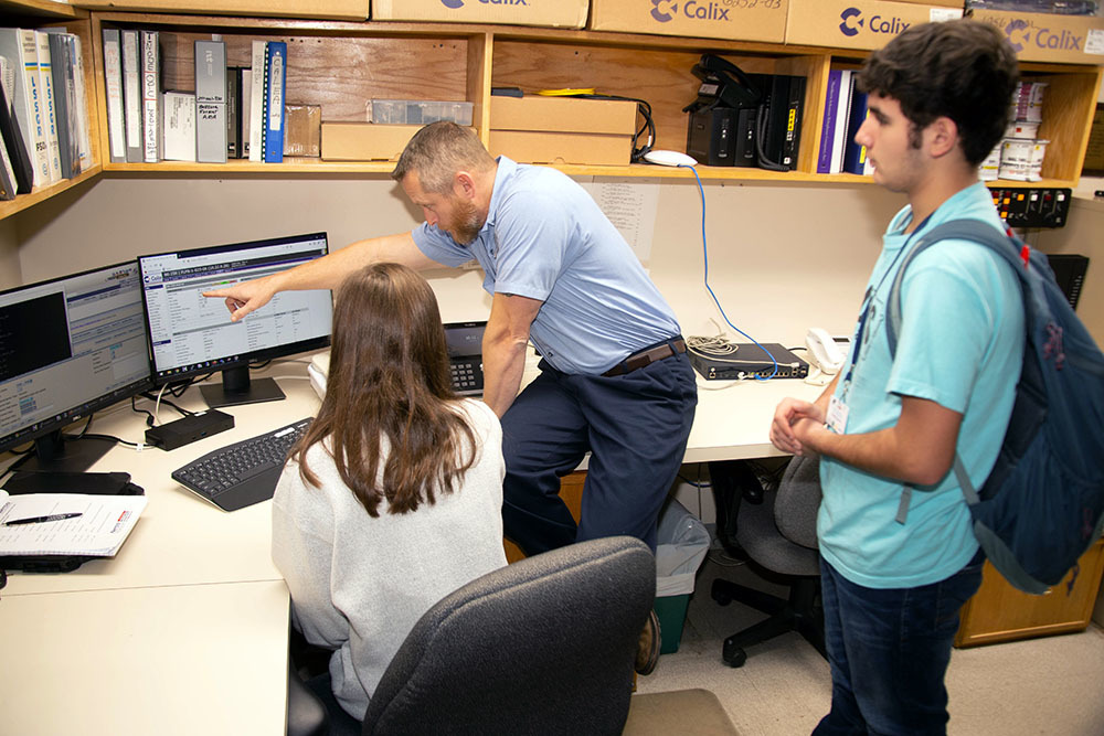 Students learn about Network Operations