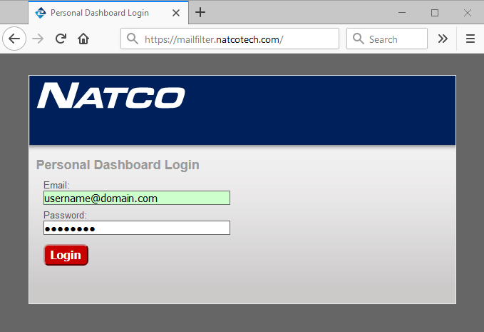 Dashboard Login